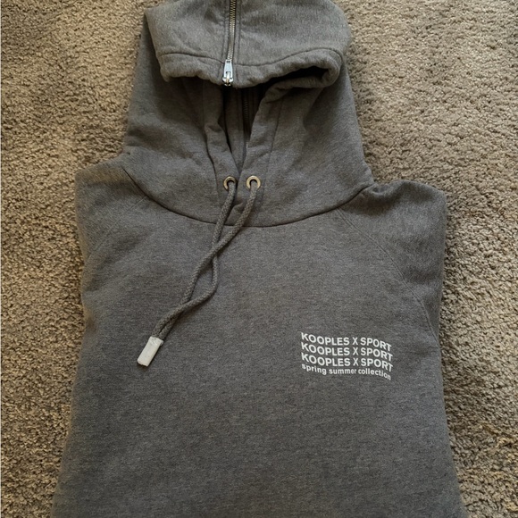 The Kooples Other - The Unicorn X Sport Men's Gray Hooded Sweatshirt